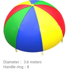 ZSHSKJ 3.6m Çocuk Gökkuşağı Paraşüt - Çok Renkli (Yurt Dışından)