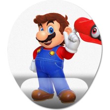 Pixxa Super Mario Bilek Destekli Mousepad Model - 2 Oval