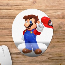 Pixxa Super Mario Bilek Destekli Mousepad Model - 2 Oval