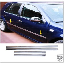 Vw Golf 4 Krom Yan Kapı Çıtası 4 Kapı 1998-2004 P. Çelik