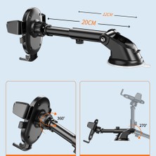 Araba Için Telefon Tutucu Geri Çekilebilir Evrensel Cep Telefonu Standı Vantuz Dağı(Yurt Dışından)