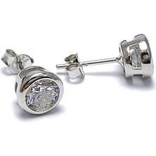 Doğan Silver Kadın Zirkon Taşlı Pırlanta Modeli Gümüş Küpe DGN20419