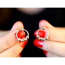 Doğan Silver Kadın Dorica Model Rose Gümüş Küpe DGN20379