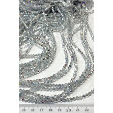 Limelia Gümüş Pramit Dizi Kristal Boncuk 4 mm