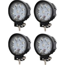 Niken Pro 9 Led Yuvarlak Off Road Sis Farı Çalışma Lambası 4 Adet 12-24V 27W