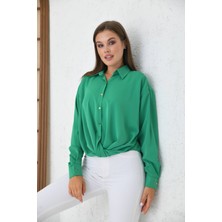 İroni Önü Pileli Gömlek -3033-1454