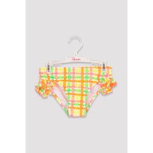 Penti Neon Renkli Kız Çocuk Gingham Kare Desenli Bikini Takımı