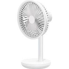 Mijia Masaüstü Fan 60 Derece Kafa Sallamak Yükseklik Rüzgar Hızı Ayarlanabilir 4000MAH Type-C Şarj Işığı Taşınabilir Fan Solo(Yurt Dışından)