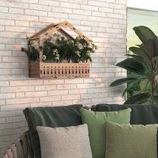 Mingitav Tulip Duvara Asılabilen Dekoratif Ahşap Çiçeklik Raf