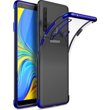 Ekolaks Samsung Galaxy A9 2018 Kılıf Electroplate Planting Tpu Şeffaf Lazer Ince Slim Silikon