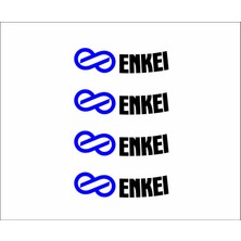 Oto Sticker Enkei Rpf1 Çift Renk Jant Stickeri Seti 4 Parça