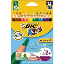 Bic Evolution Jumbo Üçgen Kuru Boya 12 Renk Karton Kutu (8297356)