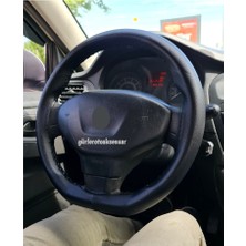 Gürler Oto Kılıf ve Aksesuar Citröen C- Eylsee Dikmeli Direksiyon Kılıfı Siyah İPLI(38CM×11CM)