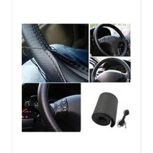 Gürler Oto Kılıf ve Aksesuar Toyota Corolla 2013> Direksiyon Kılıfı Noktalı Siyah ( 10CM×38CM)