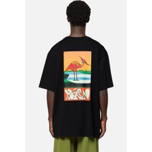 Lobbe Oversızed Tee Os Heron Abstract 001