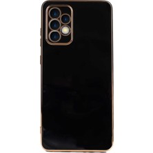 Caseart Samsung Galaxy 13 4g Kapak Kamera Korumalı Lazer Kesim Lüx Silikon Kılıf - Siyah