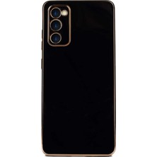 Case World Samsung Galaxy A03S ile Uyumlu Kapak Kamera Korumalı Lazer Kesim Lüx Silikon ile Uyumlu Kılıf - Siyah