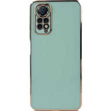 Case World Xiaomi Redmi Note 11S Global ile Uyumlu Kapak Kamera Korumalı Lazer Kesim Lüx Silikon ile Uyumlu Kılıf - Turkuaz