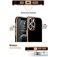 Case World Samsung Galaxy S21 Fe ile Uyumlu Kapak Kamera Korumalı Lazer Kesim Lüx Silikon ile Uyumlu Kılıf - Rose Gold