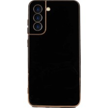 Case World Samsung Galaxy S21 Fe ile Uyumlu Kapak Kamera Korumalı Lazer Kesim Lüx Silikon ile Uyumlu Kılıf - Siyah