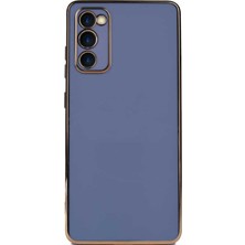 Case World Samsung Galaxy A03S ile Uyumlu Kapak Kamera Korumalı Lazer Kesim Lüx Silikon ile Uyumlu Kılıf - Petrol Mavisi