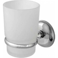 Elmina Armatür Buzlu Cam Görünümlü Plastik Diş Fırçalık Kırılmaya Dayanıklı Paslanmaz Elmina Armatur