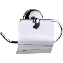 Elmina Armatür Kapaklı Tuvalet Kağıtlığı Paslanmaz Çelik Malzeme Kaliteli Krom Kaplama Vidalı Elmina Armatur