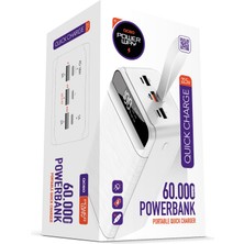 Powerway Pd 22.5W 60.000 Mah 3.0 Hızlı Şarj (Gerçek 60.000 Mah Garantili) QC60 Powerbank