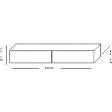 JOY Eko Tv Ünitesi Tv Sehpası Alt Modül Beyaz 140 Cm Mdf EKO TV ÜNİTESİ BEYAZ