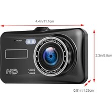 Wevolt MB-300 1296P 4" IPS Dokunmatik Ekran Araç Içi Çift Kamera Gece Görüşlü. Ön ve Arka Araç Kamera.