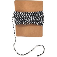 Roco Paper Co. Siyah&beyaz Ip - 10 Metre (Twine Baker)
