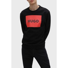 Hugo Logo Baskılı Regular Fit Bisiklet Yaka % 100 Pamuk Sweat Erkek Sweat 50467944 001