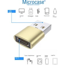 Microcase 2.4A Type-C To USB Çevirici Adaptör - AL2947