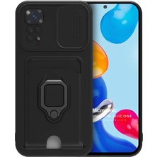 Microsonic Xiaomi Redmi Note 11 Kılıf Multifunction Silicone Siyah