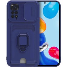 Microsonic Xiaomi Redmi Note 11 Kılıf Multifunction Silicone Lacivert