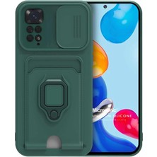 Microsonic Xiaomi Redmi Note 11S Kılıf Multifunction Silicone Yeşil