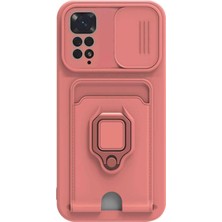 Microsonic Xiaomi Redmi Note 11S Kılıf Multifunction Silicone Pembe