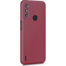 Microsonic Matte Silicone Tecno Spark 6 Go Kılıf Mor