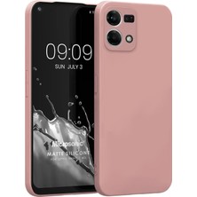 Microsonic Matte Silicone Oppo Reno 7 4g Kılıf Rose Gold