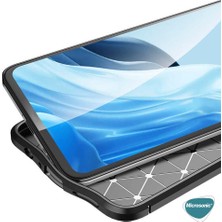 Microsonic Oppo Reno 7 4g Kılıf Deri Dokulu Silikon Lacivert