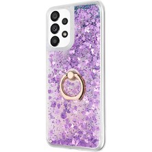 Microsonic Samsung Galaxy A53 5g Kılıf Glitter Liquid Holder Mor