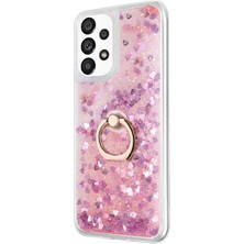 Microsonic Samsung Galaxy A53 5g Kılıf Glitter Liquid Holder Pembe