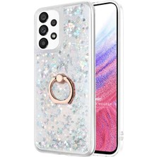 Microsonic Samsung Galaxy A53 5g Kılıf Glitter Liquid Holder Gümüş