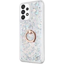 Microsonic Samsung Galaxy A53 5g Kılıf Glitter Liquid Holder Gümüş