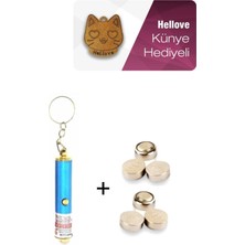 Hellove Kedi Oyuncağı Lazer + 6 Adet Pil + Hellove Kedi Künyesi