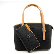 Just Polo Kadın 5 Bölmeli El Omuz Çantası ve Cüzdan Kombini 4030-1001
