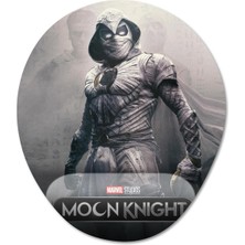 Pixxa Moon Knight - Marvel Bilek Destekli Mousepad Model - 1 Oval