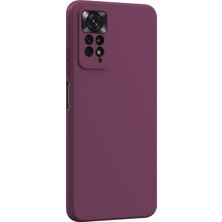 Microsonic Matte Silicone Xiaomi Redmi Note 11 Pro 5g Kılıf Mor