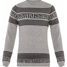 Cipo & Baxx BP103 Desenli Gri Çocuk Kazak