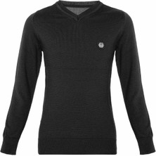 Cipo & Baxx BP102 V Yaka Siyah Çocuk Kazak